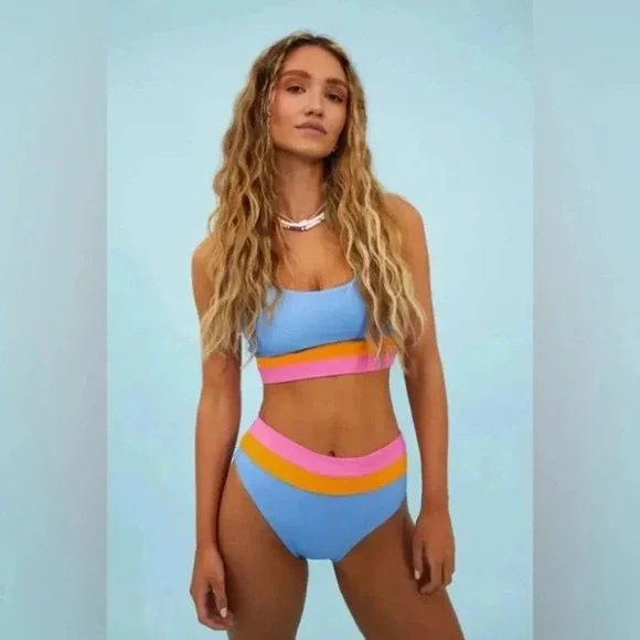 Beach Riot Fluorescent Eva Top B267 - Picture 2 of 4